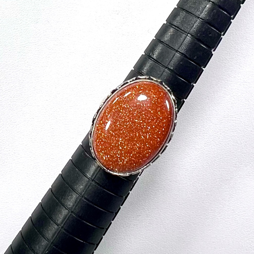 Goldstone 925 Ring size 7.25